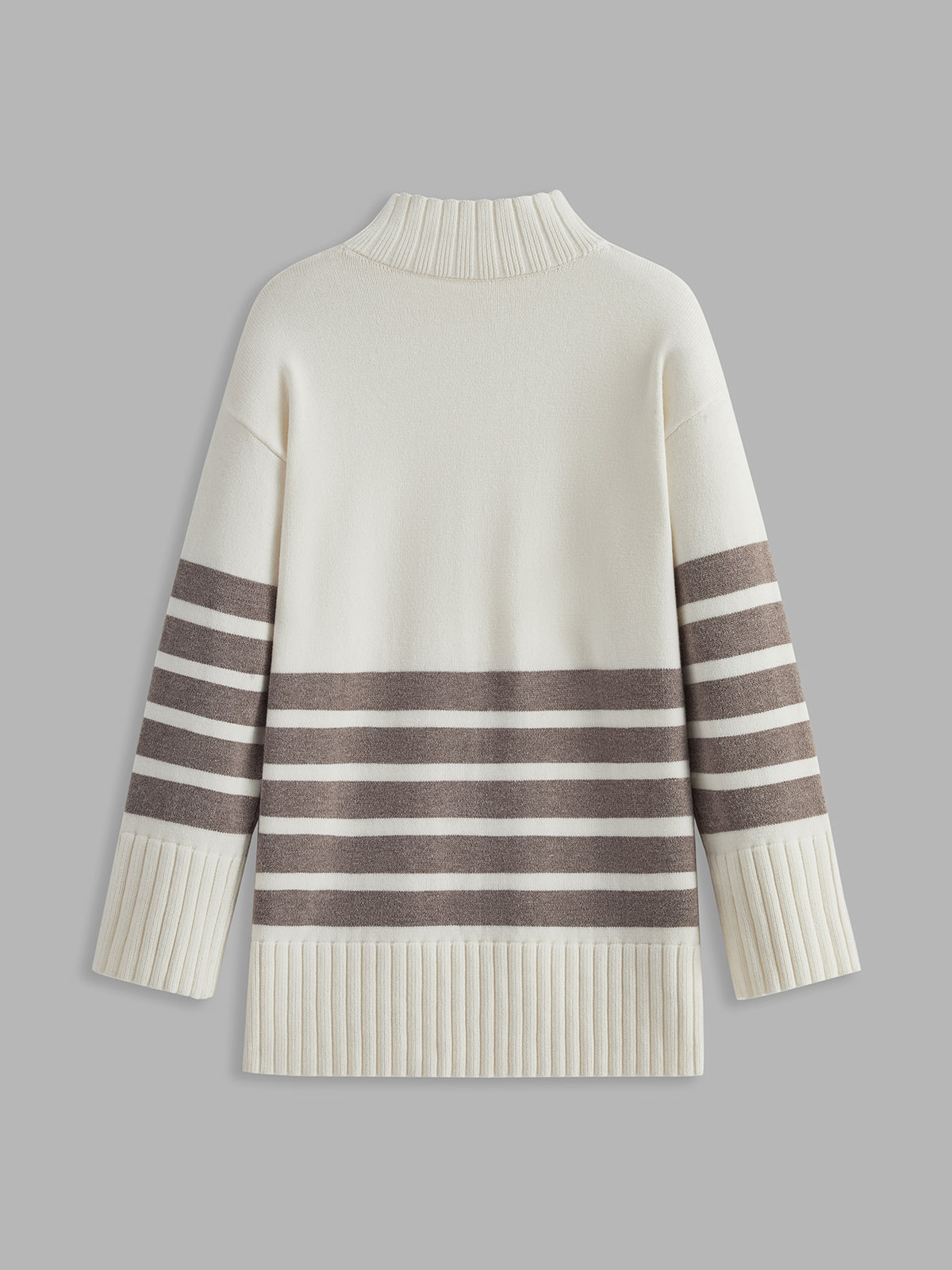 Pull rayé col montant Miss Paris