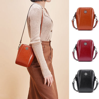Mini Sac À Épaule En Cuir Élégant Pour Femme
