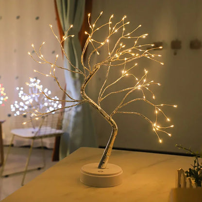 Lampe de Nuit à Branche LED Festive de Table