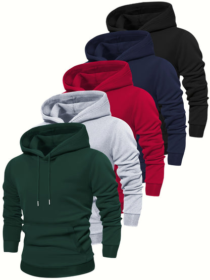 5pcs Sweatshirts à Manches Longues à Capuche Stylés