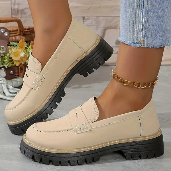 Chaussures Plates En Daim Antidérapantes Et Tendance Femme