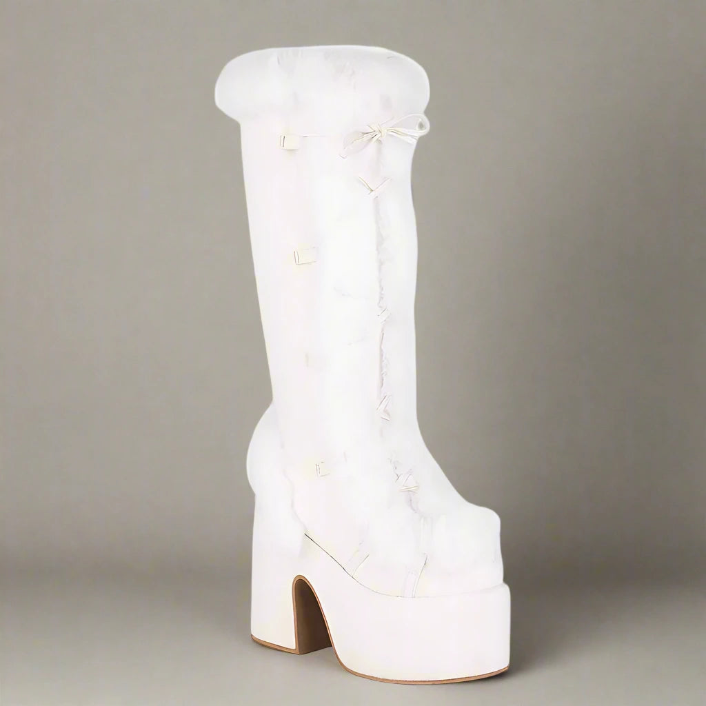 Bottes à plateforme épaisses et confortables pour un style hivernal