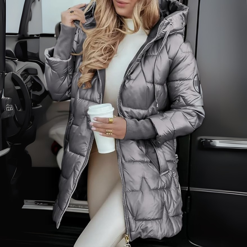 Veste matelassée à capuche confortable pour un style sans effort