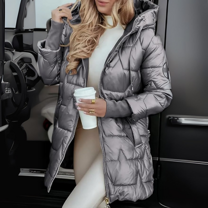 Veste matelassée à capuche confortable pour un style sans effort