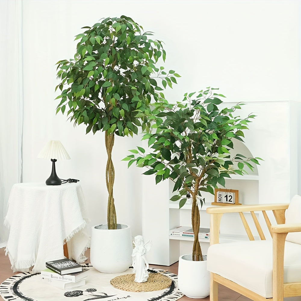 1pc Ficus Artificiel en Soie 120cm à 210cm