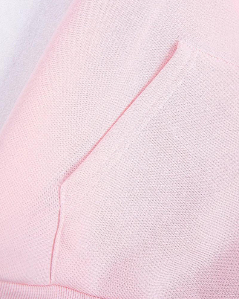 Sweat à capuche rose confortable avec poches kangourou pour un confort quotidien