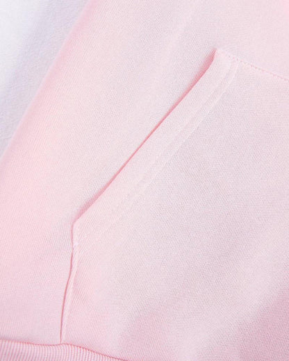 Sweat à capuche rose confortable avec poches kangourou pour un confort quotidien