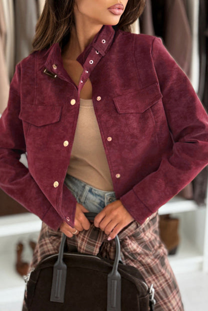 Veste décontractée chic à manches longues avec boutons