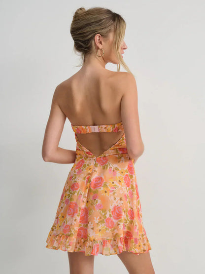 Robe maxi bohème fleurie fluide pour ambiance estivale