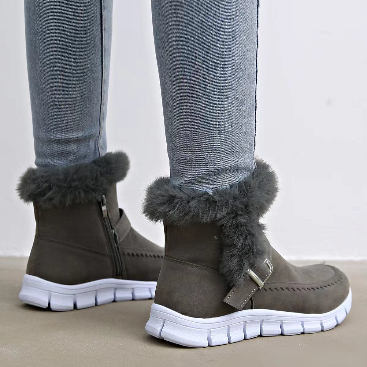Bottes de neige isolantes d'hiver confortables
