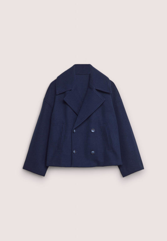 Manteau court classique intemporel pour femmes