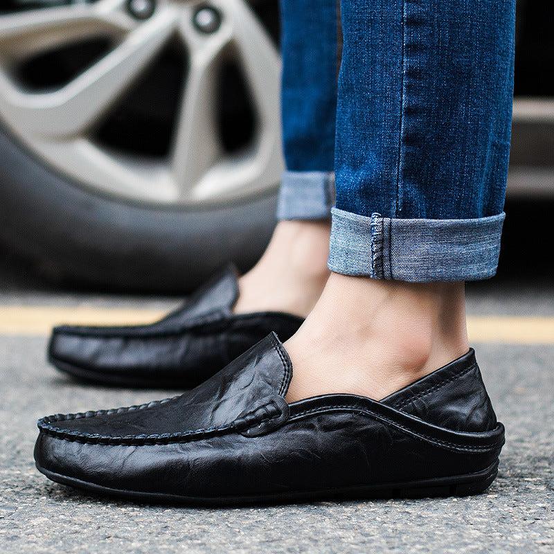 Mocassins en cuir classique pour hommes et femmes