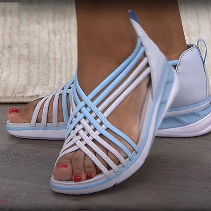 Sandales compensées à bride cheville chic pour un confort estival