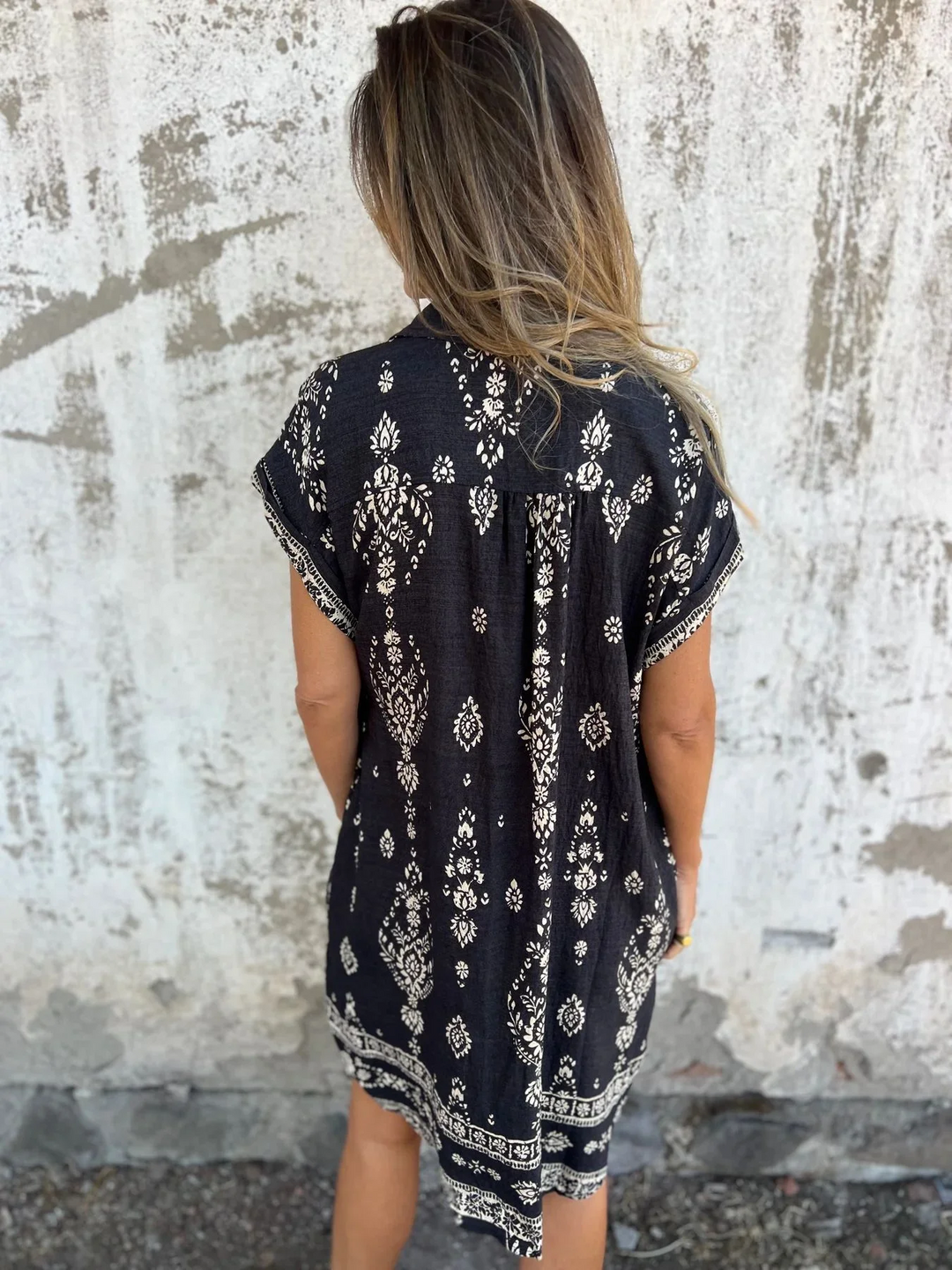 Robe à manches courtes avec poches