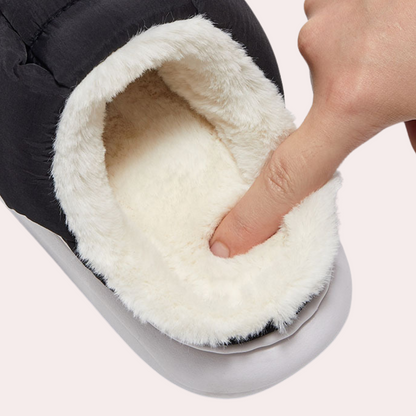 Chaussons d’Hiver Féminins en Fourrure Matelassée Élégants