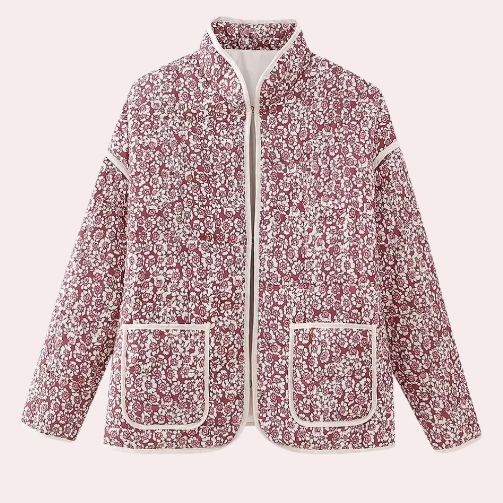 Veste Hivernale Florale Durable et Chaude pour Femme