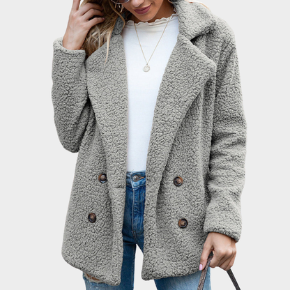 Manteau Teddy à Col Douillet pour un Style Hivernal Chic