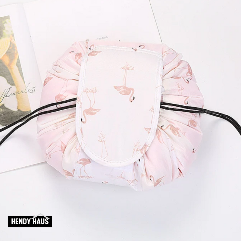 Trousse de maquillage en toile souple pour voyage et usage quotidien