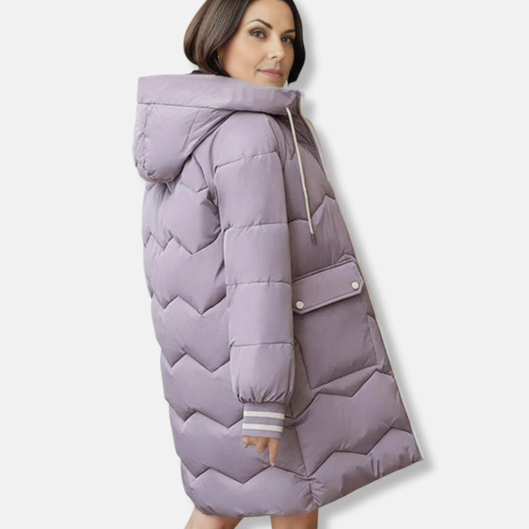 Parka d'hiver à capuche confortable pour femmes