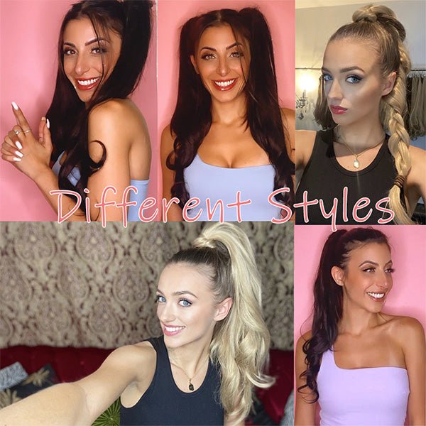 Accessoire à clipser pour extension de cheveux queue de cheval élégante