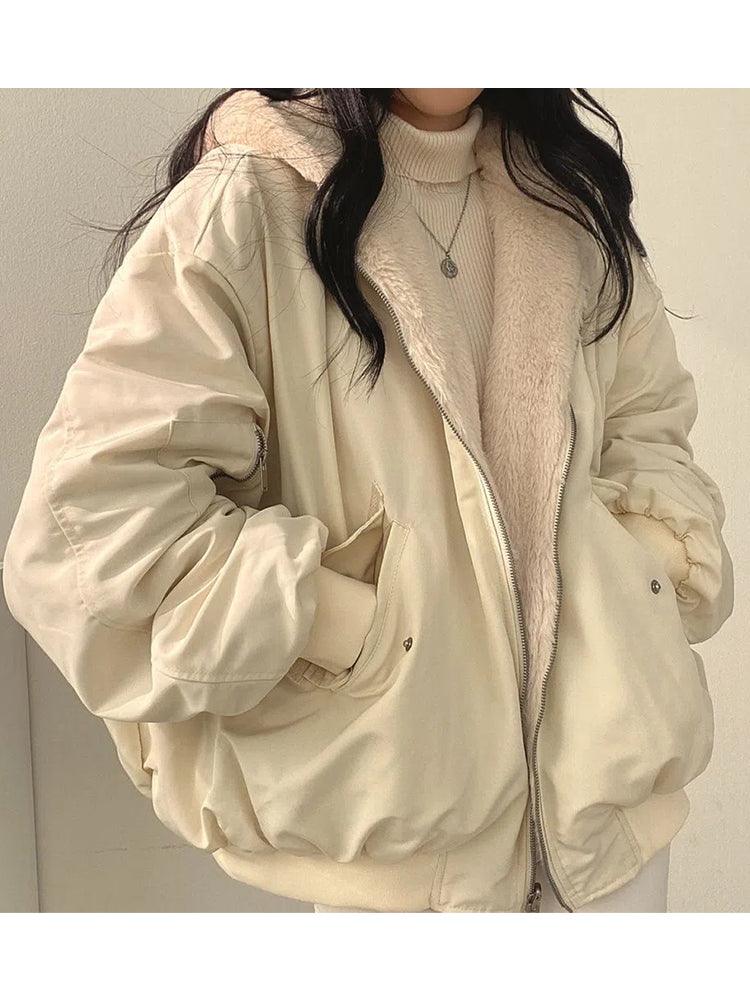 Veste Femme Doublée Tendance Oversize Chaude