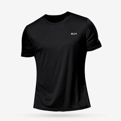 T-shirt de Sport à Imprimé Lettre Bleue Hommes