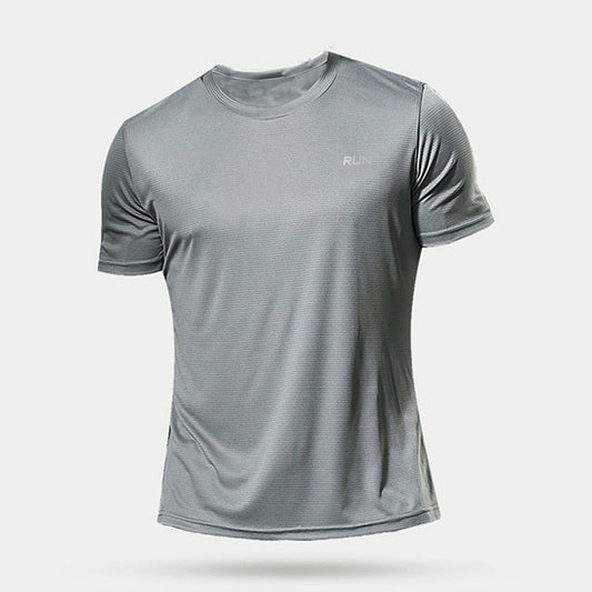 T-shirt de Sport à Imprimé Lettre Bleue Hommes