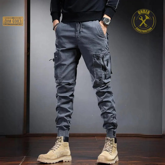 Pantalon Cargo Extensible Coupe Décontractée Hommes