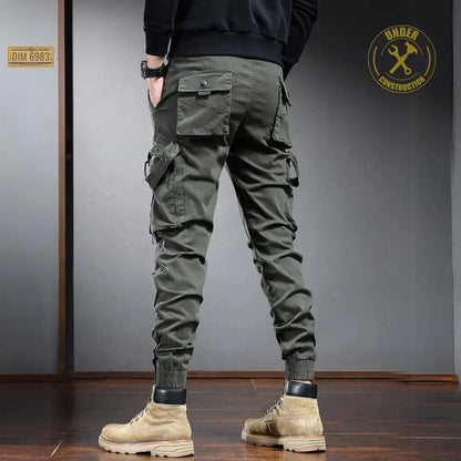 Pantalon Cargo Extensible Coupe Décontractée Hommes