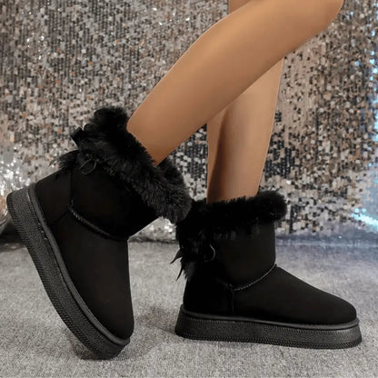 Bottes d'hiver pour femme doublées en polaire