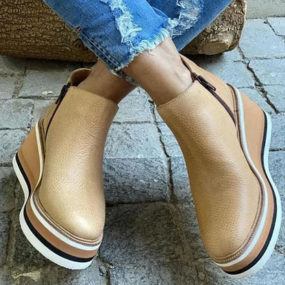 Bottes en cuir chics à la cheville pour un style quotidien