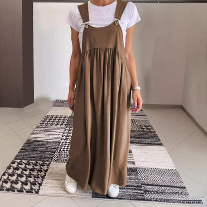 Robe ample à bretelles réglables