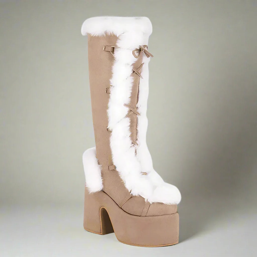 Bottes à plateforme épaisses et confortables pour un style hivernal