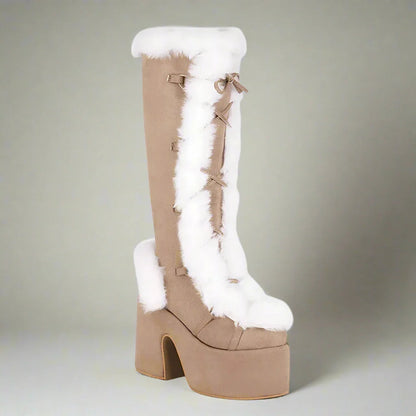 Bottes à plateforme épaisses et confortables pour un style hivernal