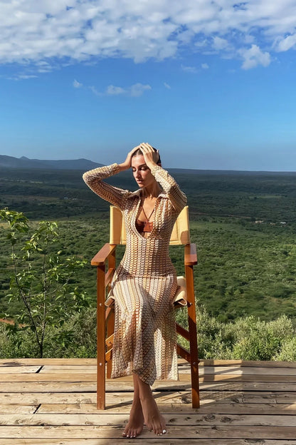 Robe Maxi Bohème Chic pour les Journées d'Été à la Plage