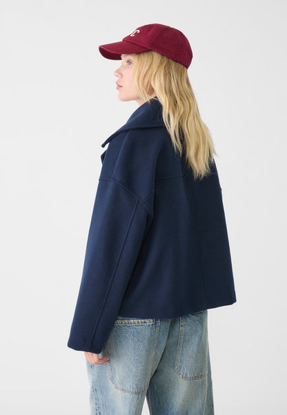 Manteau court classique intemporel pour femmes