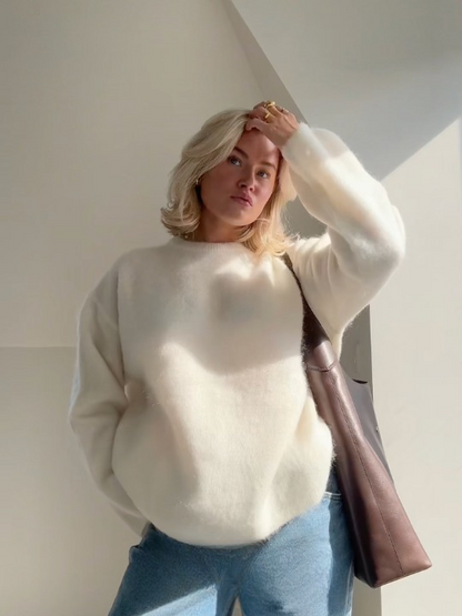 Pull en maille de mohair doux et confortable