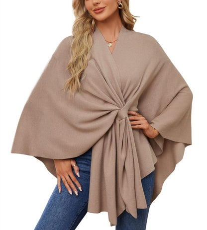 Châle Poncho Doux et Élégant pour Couches Confortables et Chics