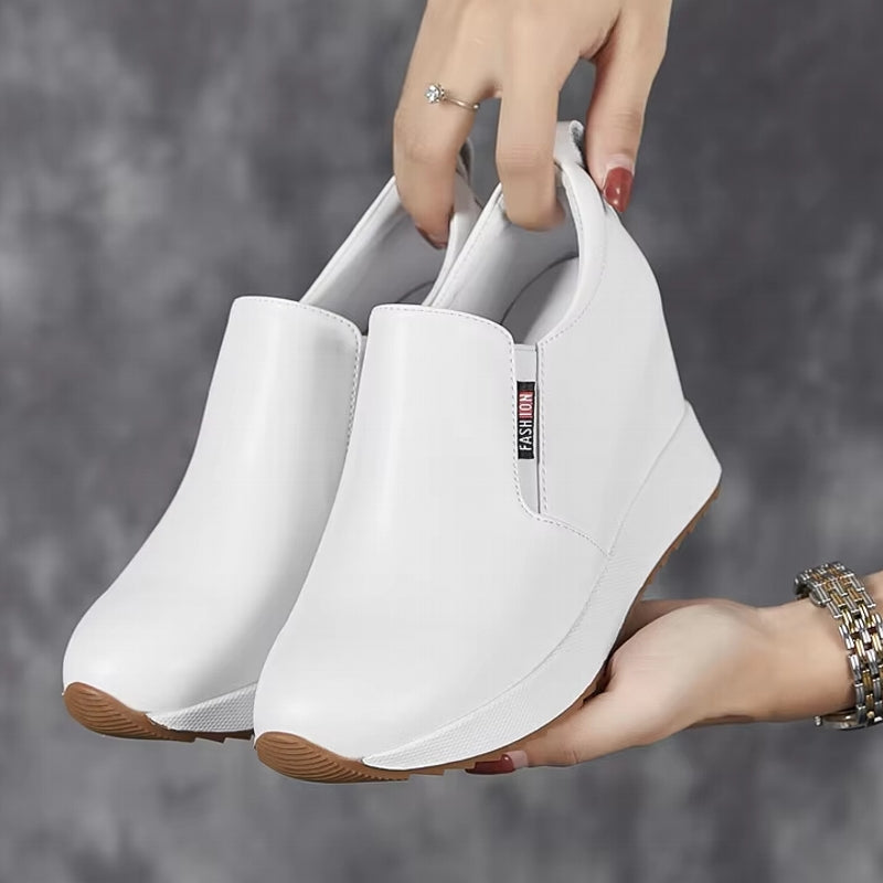 Bottes Cheville Chic en Cuir Véritable avec Talon Bloc