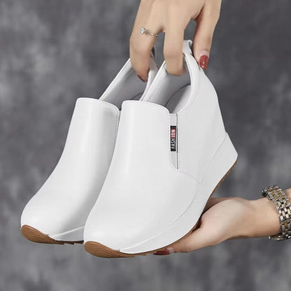 Bottes Cheville Chic en Cuir Véritable avec Talon Bloc