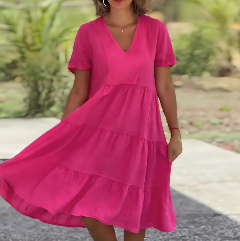 Robe ample pour femmes coupe trapèze confortable pour un usage quotidien