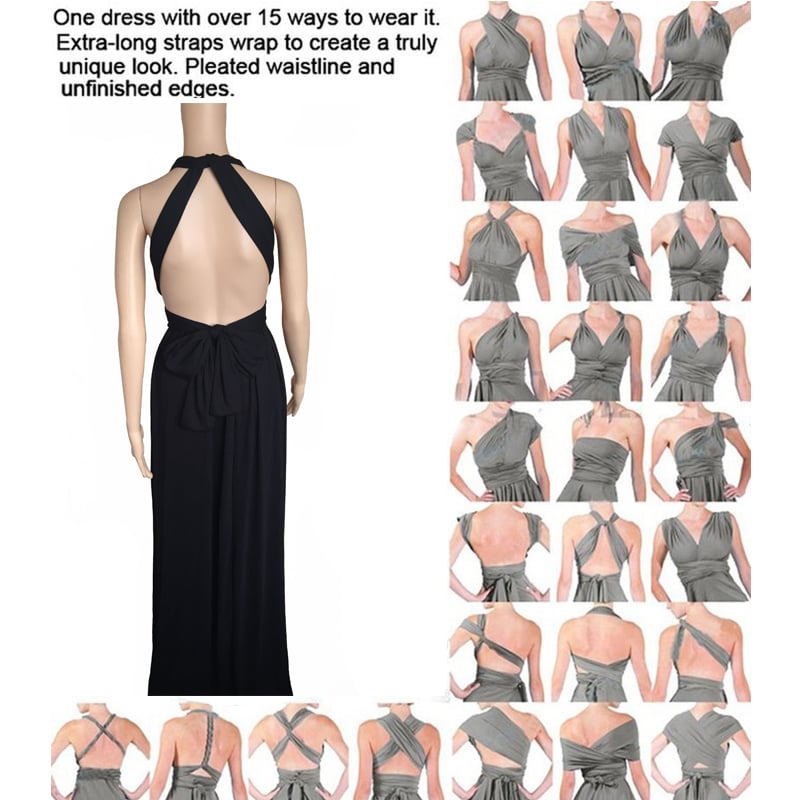 Robe convertible 15 en 1 avec plusieurs options de style