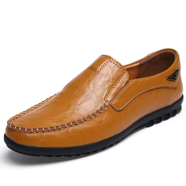 Mocassins en Cuir Flexibles et Confortables Hommes