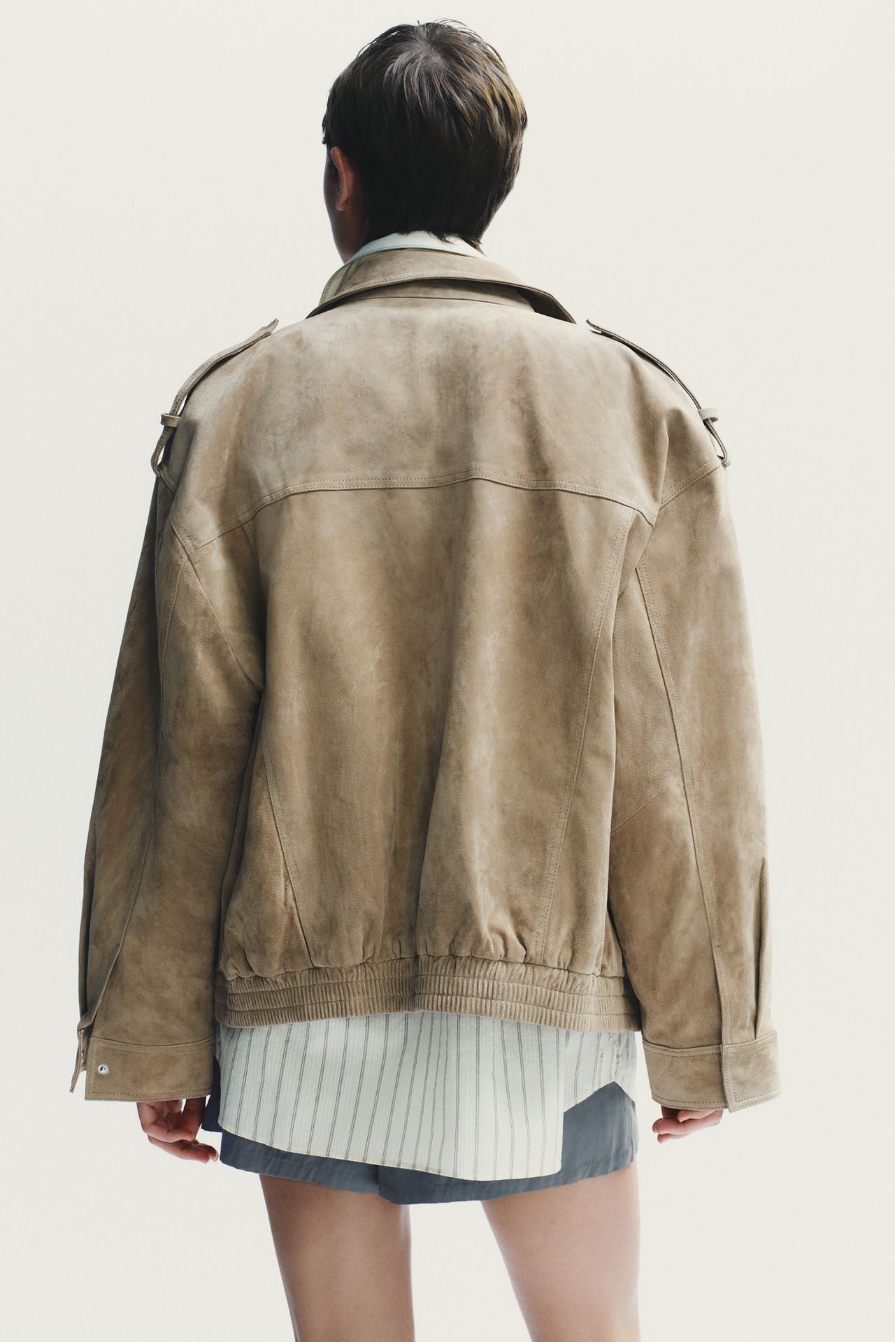 Veste en daim d'inspiration vintage classique