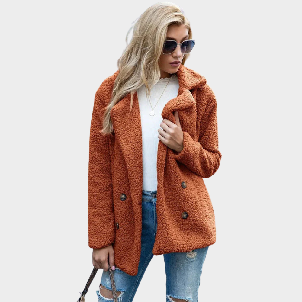 Manteau Teddy à Col Douillet pour un Style Hivernal Chic