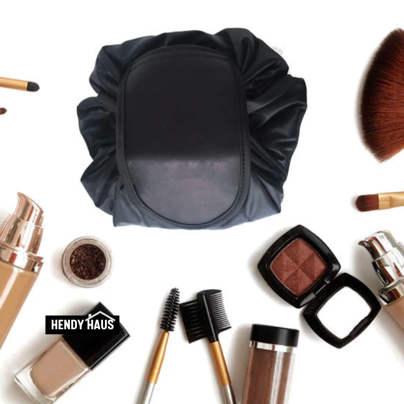 Trousse de maquillage en toile souple pour voyage et usage quotidien