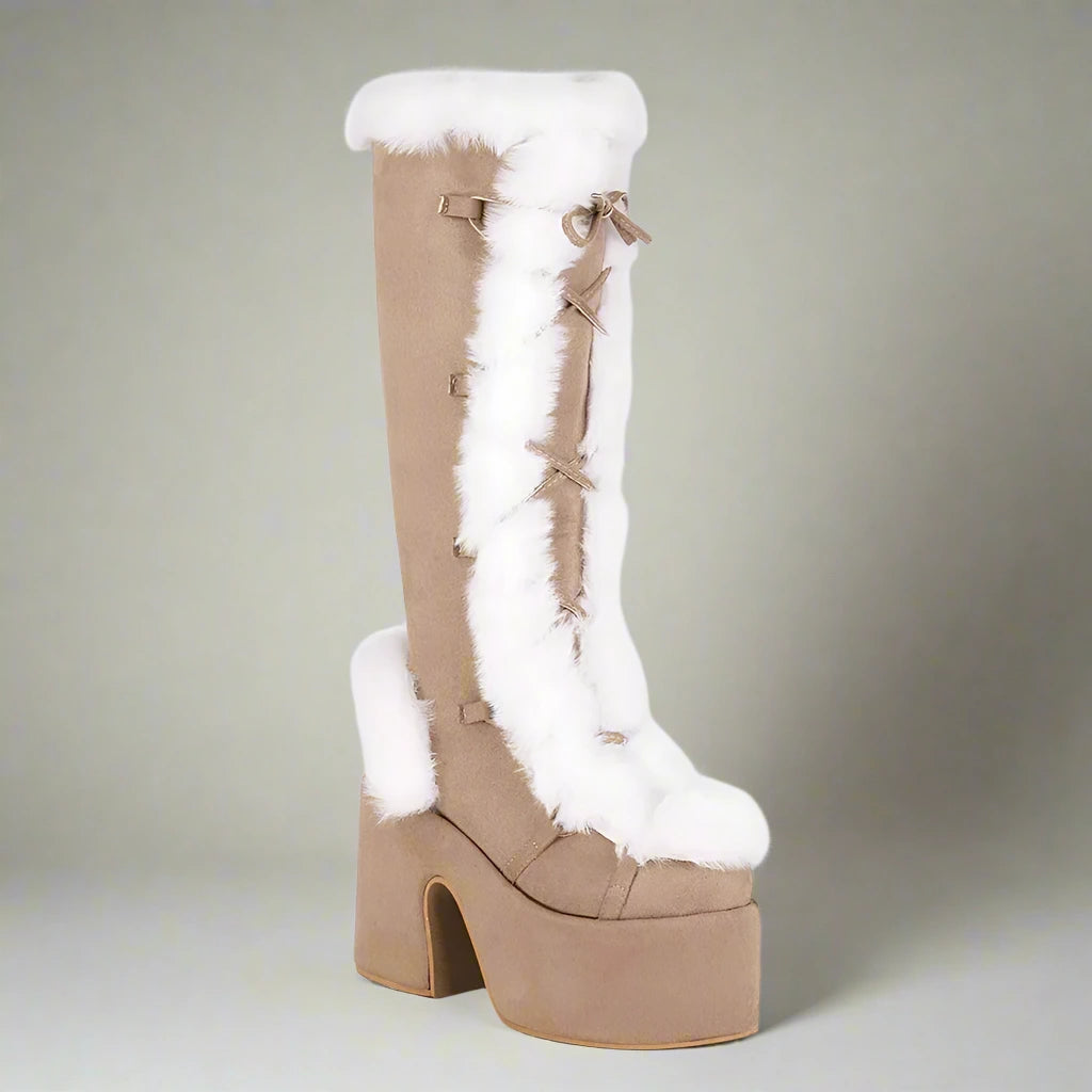 Bottes à plateforme épaisses et confortables pour un style hivernal