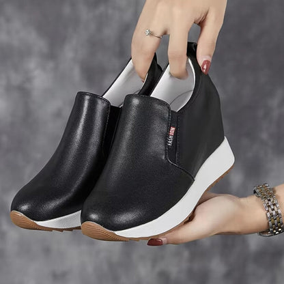 Bottes Cheville Chic en Cuir Véritable avec Talon Bloc