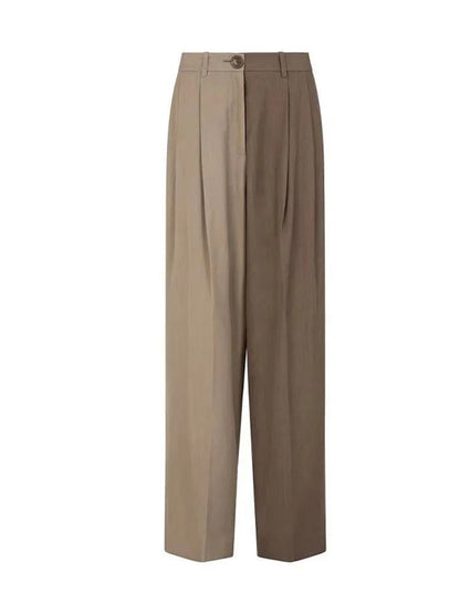 Ensemble blazer boyfriend chic et pantalon à jambes larges