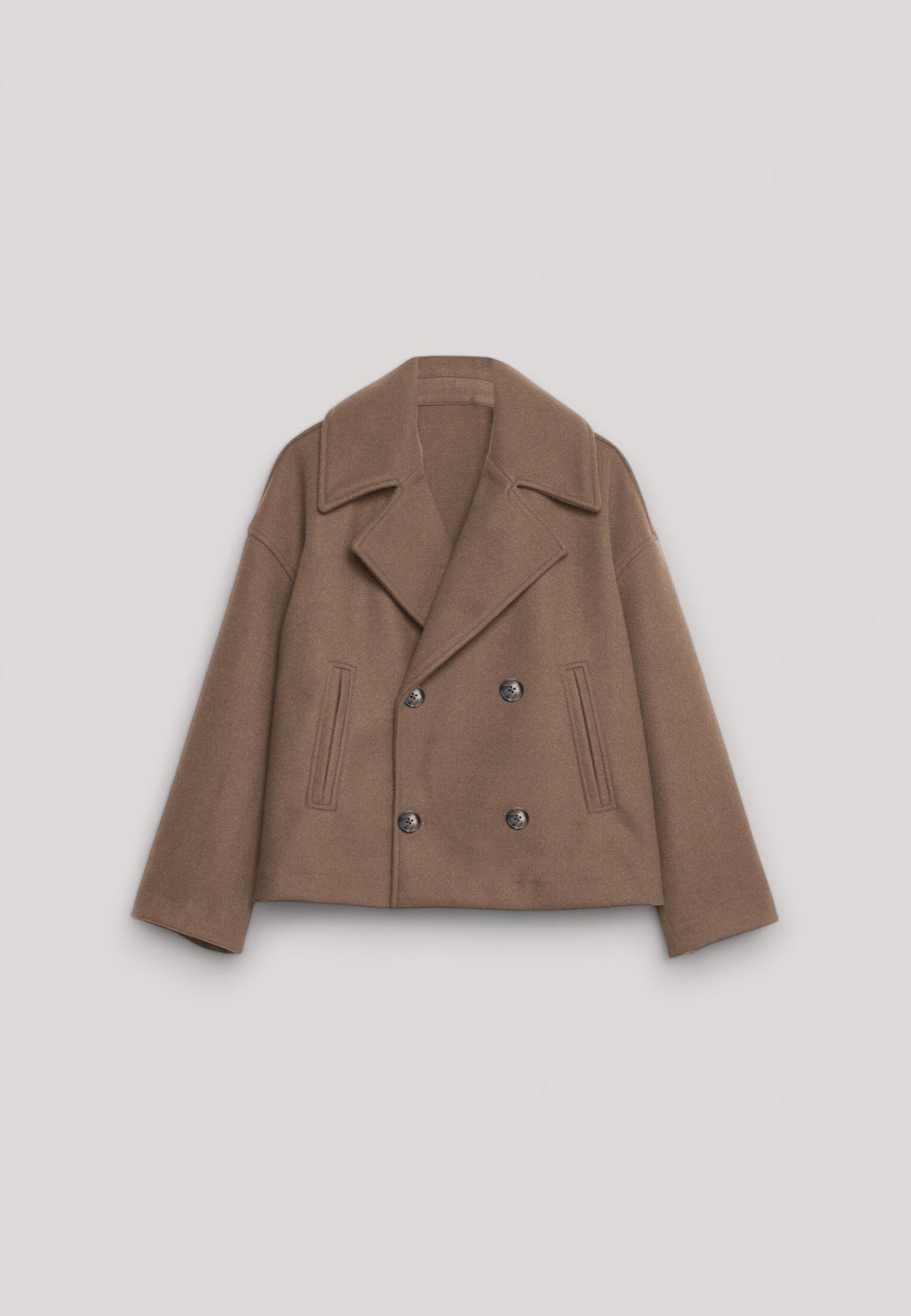 Manteau court classique intemporel pour femmes